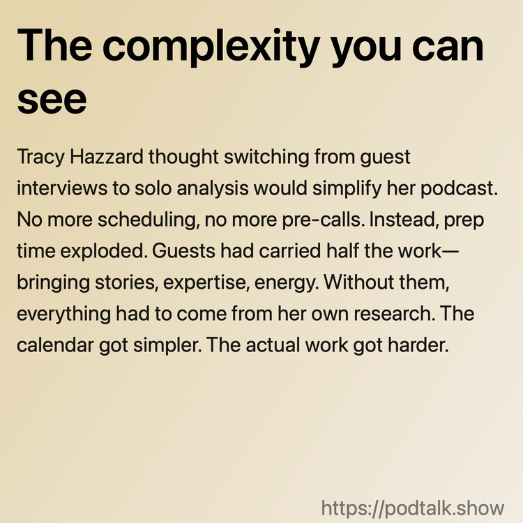 The complexity you can see