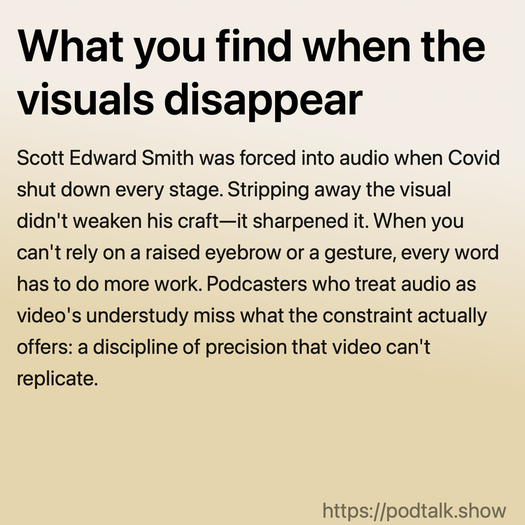 What you find when the visuals disappear