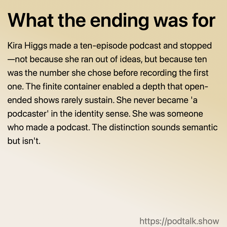 What the ending was for