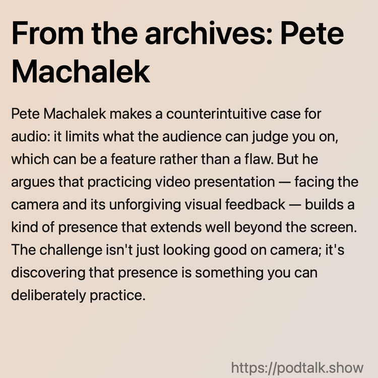 From the archives: Pete Machalek