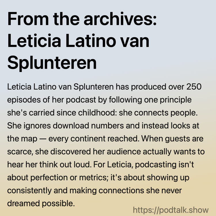 From the archives: Leticia Latino van Splunteren