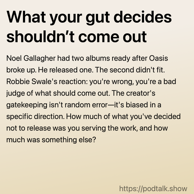 What your gut decides shouldn’t come out