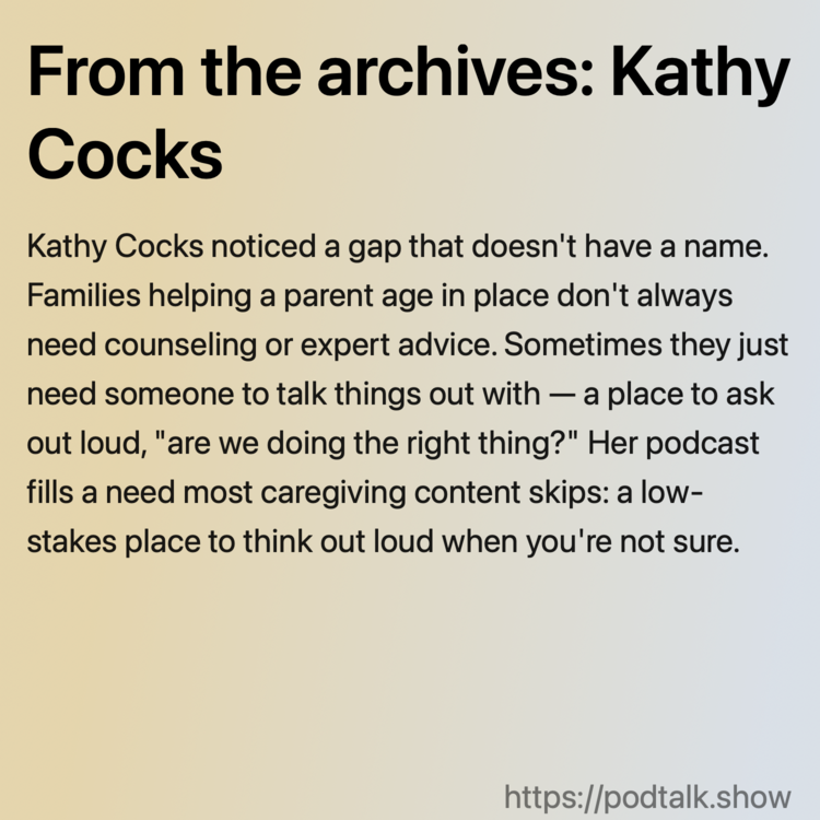 From the archives: Kathy Cocks
