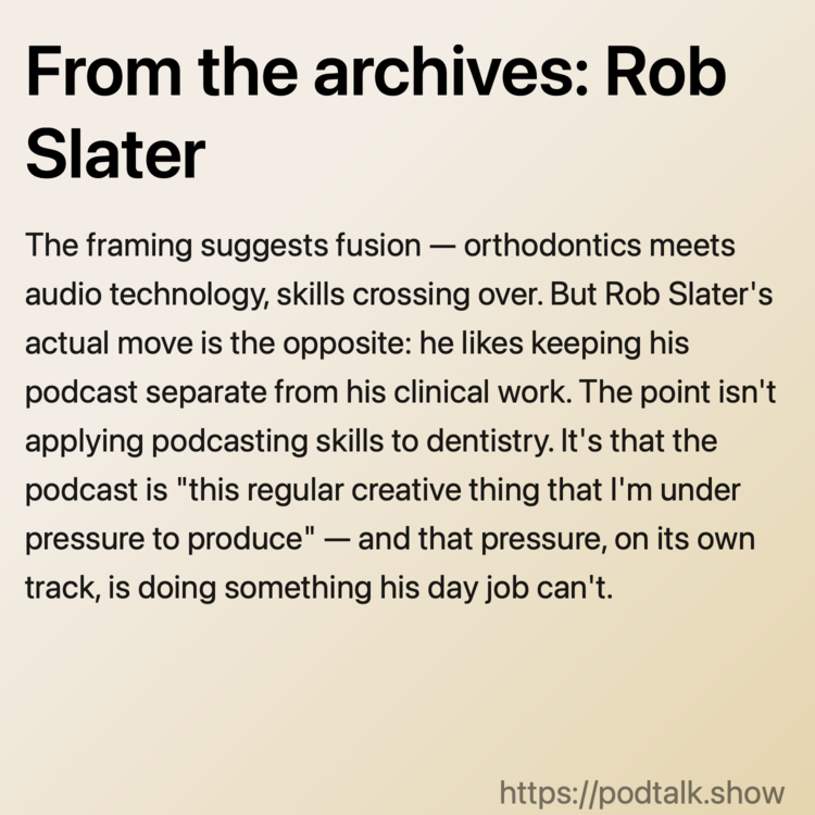From the archives: Rob Slater