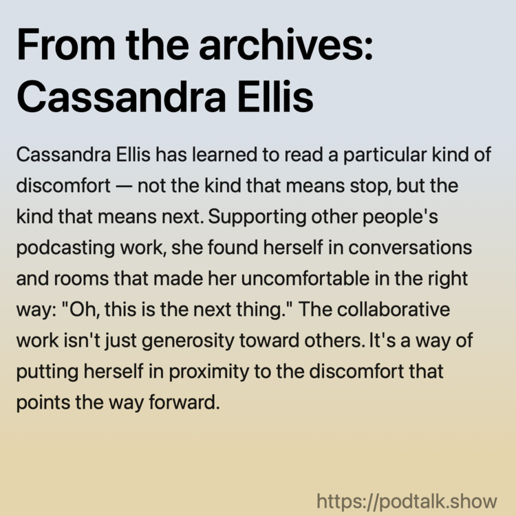 From the archives: Cassandra Ellis