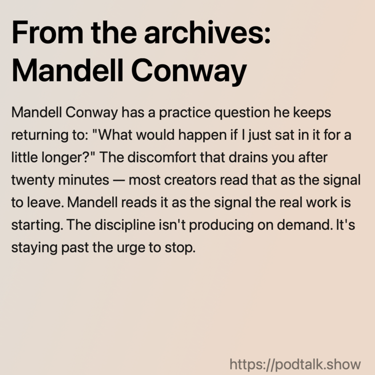 From the archives: Mandell Conway