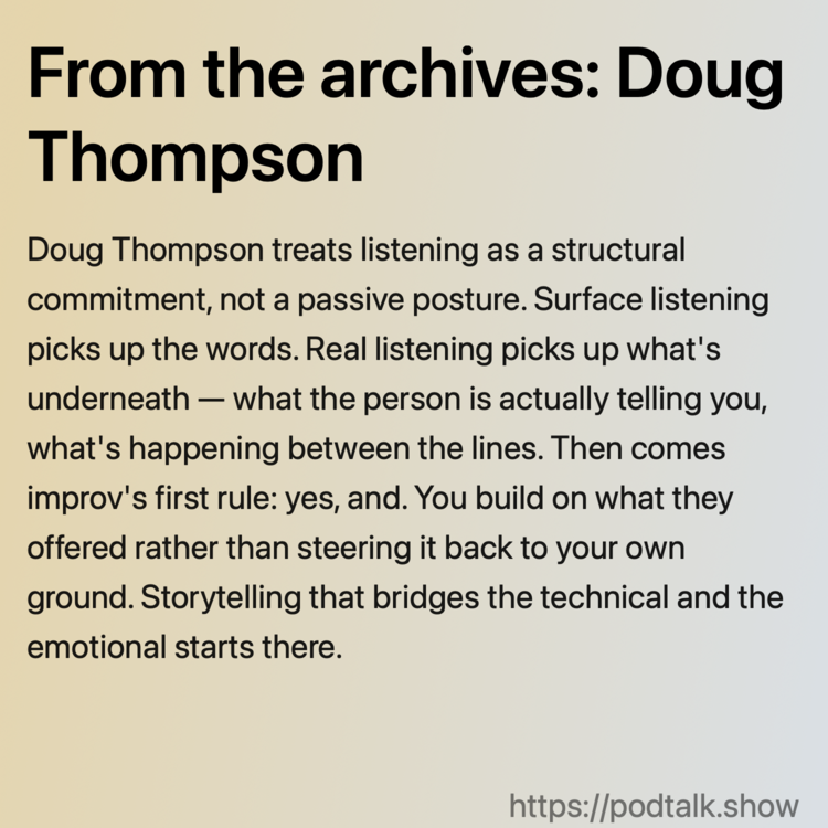 From the archives: Doug Thompson