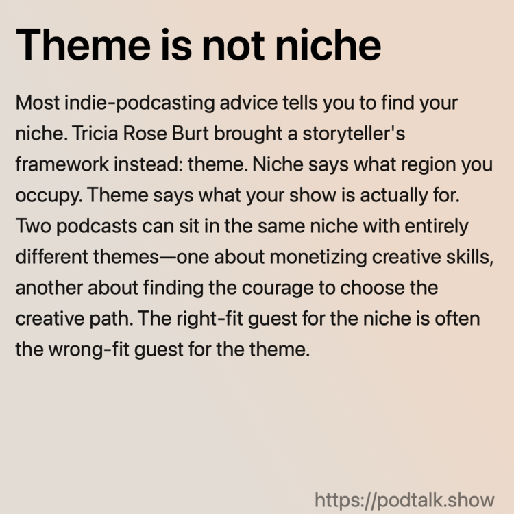 Theme is not niche