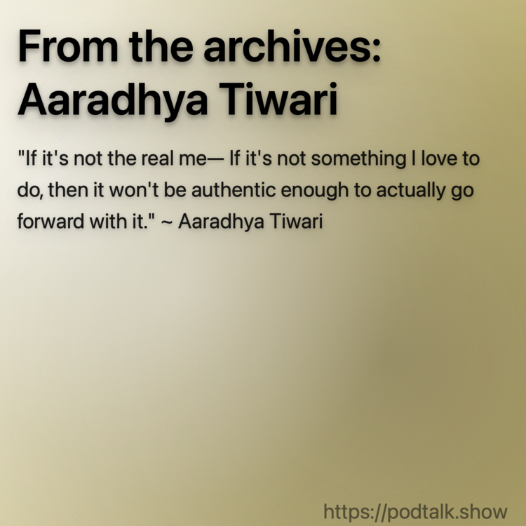 From the archives: Aaradhya Tiwari